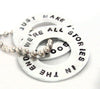 We're All Stories in the End - [Doctor Who] Aluminum Disc Pendant