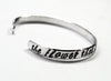 The Flower That Blooms In Adversity Is Most Rare - [Mulan] Aluminum Handstamped 1/4” Bracelet