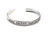 Eat Drink and Be Merry - [Ecclesiastes 8:15] Aluminum Handstamped 1/4" Bracelet