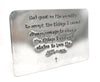 The Serenity Prayer - Aluminum Handstamped Wallet Insert, Card Sized