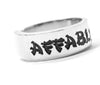 Affably Evil - TV Tropes Handstamped Aluminum Adjustable Ring
