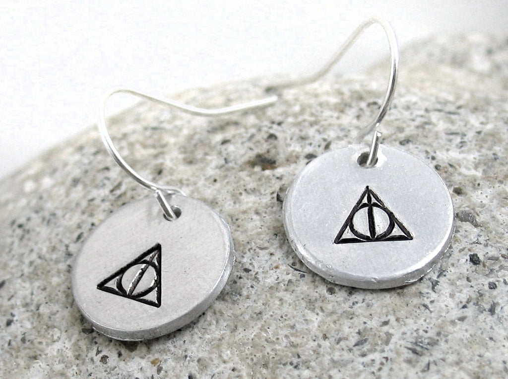Deathly Hallows Earrings - Aluminum Earrings