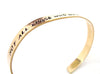 Not All Those Who Wander Are Lost - Brass Handstamped 1/4" Bracelet