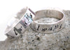 Always - Sterling Silver Handstamped Solid Band w/ Deathly Hallows Symbol