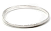Custom - Sterling Silver Handstamped Bangle Stacking Bracelet