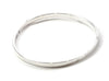 Custom - Sterling Silver Handstamped Bangle Stacking Bracelet