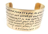 Love is Patient (Corinthians 13) - 1.5" Hand-Stamped Brass Cuff
