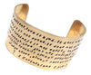 Love is Patient (Corinthians 13) - Brass Handstamped 1.5” Cuff