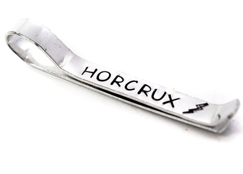 Horcrux - Aluminum Handstamped Tie Bar