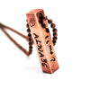 After All This Time?  Always - Antiqued Copper Bar Handstamped Necklace on Ball Chain