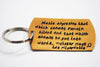 Victor Hugo - Music Expresses That Which Cannot Be Put Into Words - Golden Bronze Anodized Aluminum Brushed Keychain
