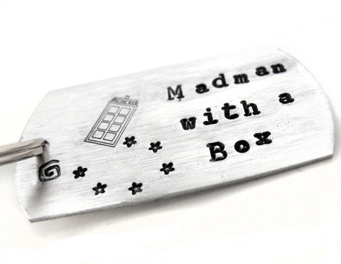 Madman With a Box - [Doctor Who] Aluminum ID Keychain w/Tardis