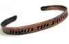 Type 1 Diabetes Insulin Medical Alert Antiqued Copper Handstamped Bracelet