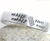 Wibbly Wobbly Timey Wimey - Aluminum Bracelet w/Tardis