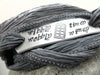Wibbly Wobbly Timey Wimey - [Doctor Who] Aluminum Handstamped ID Bracelet w/Tardis on Grey Crinkled Silk Ribbon