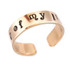 Custom - 14k Gold Fill Handstamped 1/4" Ring