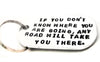 Any Road Will Take You There - [Lewis Caroll] Aluminum Keychain