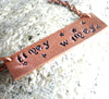 Timey Wimey - [Doctor Who] Copper Handstamped Necklace