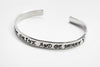Eat Drink and Be Merry - [Ecclesiastes 8:15] Aluminum Handstamped 1/4" Bracelet