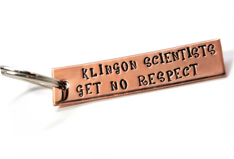 Klingon Scientists Get No Respect - TV Tropes Copper Keychain