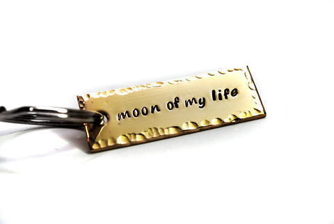 Moon of My Life - [Game of Thrones] Brass Handstamped Keychain