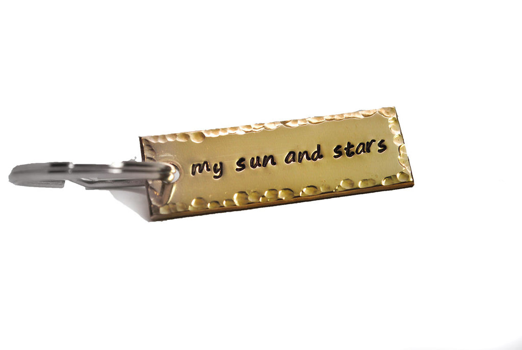 My Sun and Stars - [Game of Thrones] Brass Handstamped Keychain
