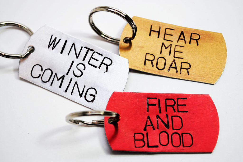 House Words - [Game of Thrones] Anodized Aluminum Keychains