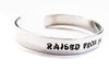 Raised from Perdition - [Supernatural] Aluminum Handstamped 3/8" Bracelet