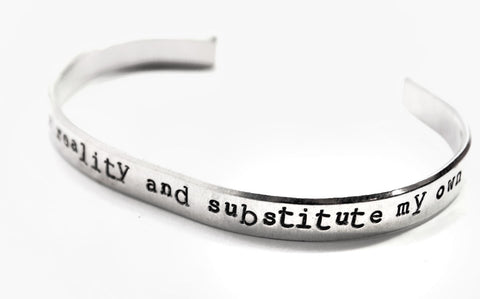 I reject your reality and substitute my own! - [Mythbusters] Aluminum Handstamped Bracelet