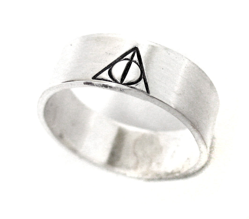 Deathly Hallows Symbol - Sterling Silver Ring