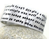 Do You Hear the People Sing Song - Aluminum Cuff