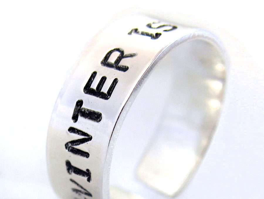 Winter Is Coming - Sterling Silver Ring