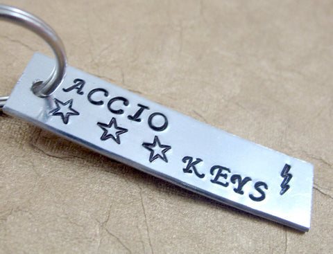 Accio Keys - Aluminum Handstamped Keychain