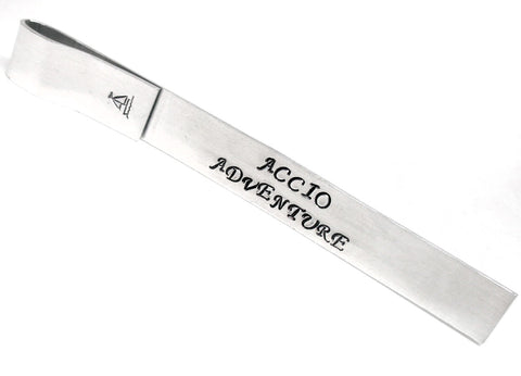 Accio Adventure - Handstamped Aluminum Bookmark
