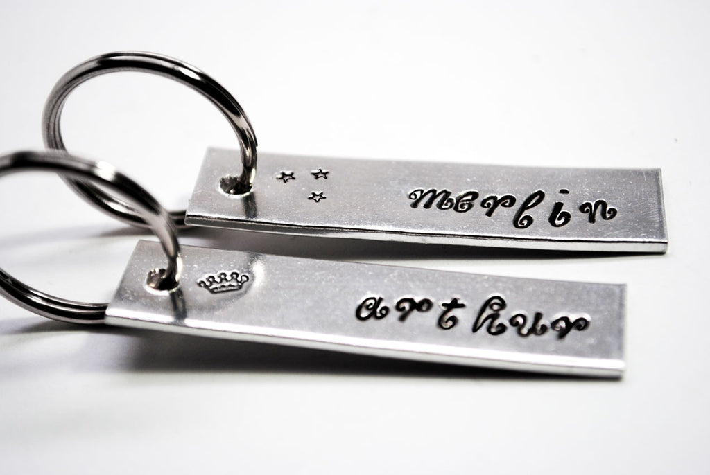 Arthur / Merlin - Aluminum Keychain Set