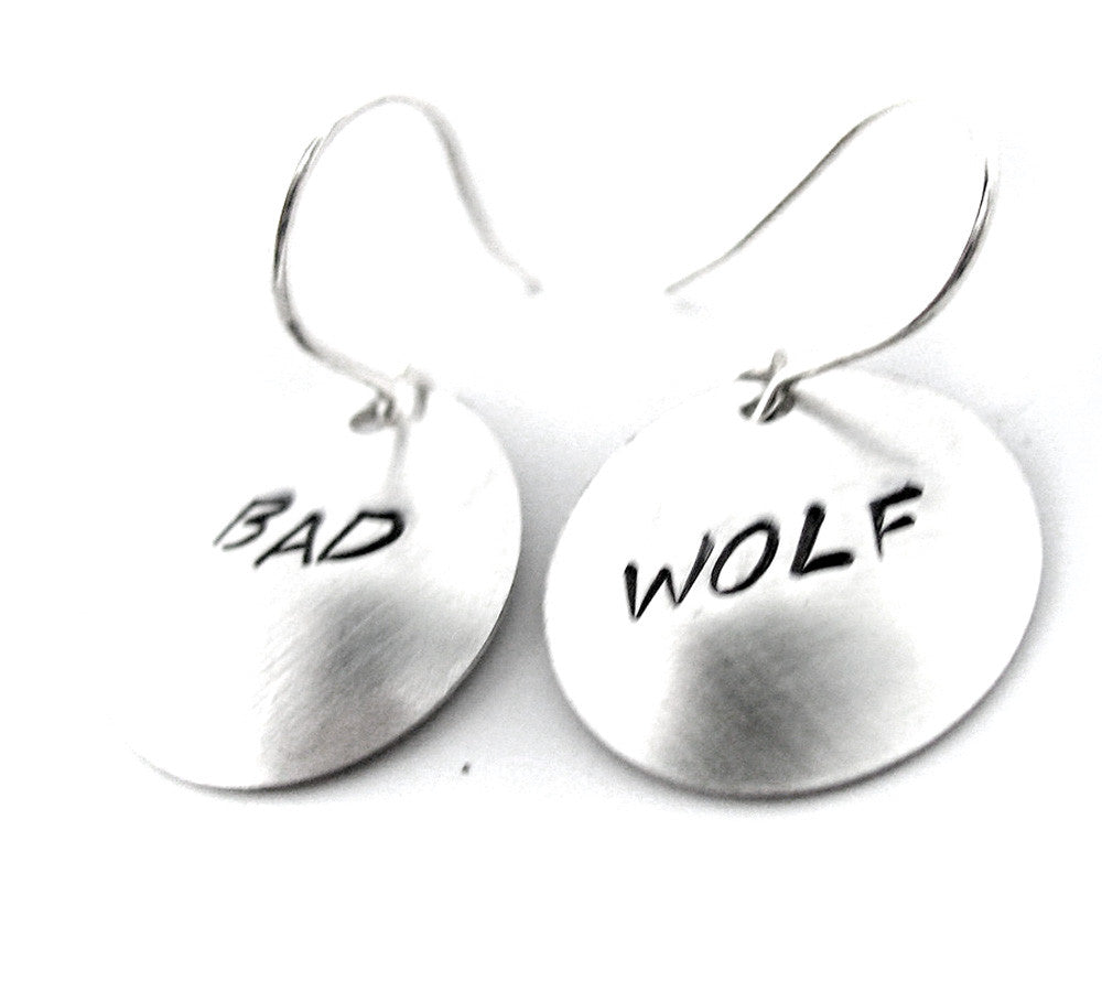 Bad Wolf - Sterling Silver Earrings