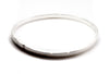 Custom - Sterling Silver Handstamped Bangle Stacking Bracelet