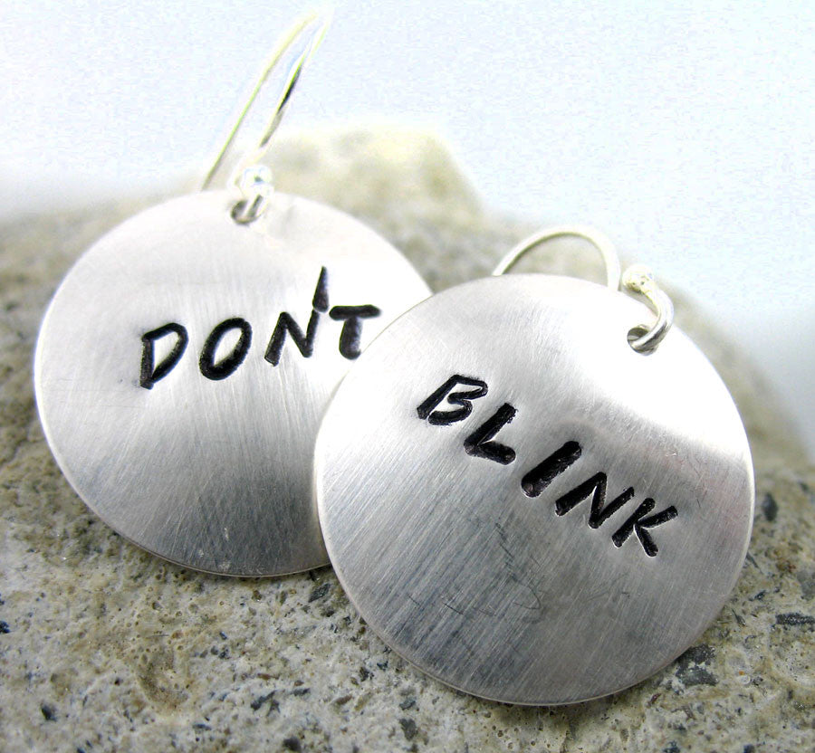 Don't Blink - Sterling Silver Earrings