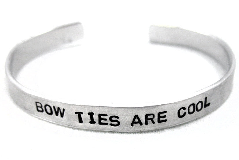 Bow Ties Are Cool - Aluminum Bracelet