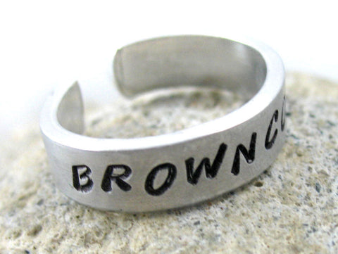 Browncoat - [Firefly] Aluminum Handstamped Ring