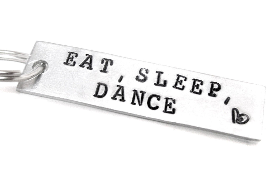 Eat, Sleep, Dance - Aluminum Keychain