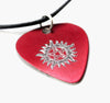 Supernatural Inspired - Engraved Red Guitar Pick With Anti Possession Symbol