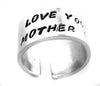 Love Your Mother - Aluminum Handstamped Ring
