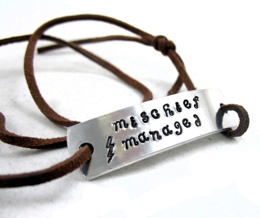 Mischief Managed - Aluminum ID Bracelet