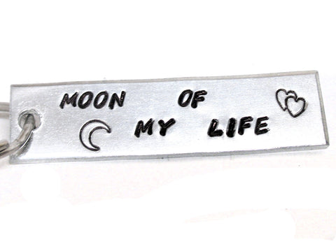 Moon of My Life - [Game of Thrones] Aluminum Handstamped Keychain