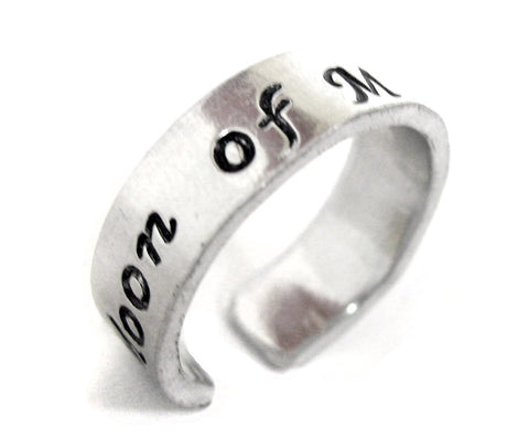 Moon of My Life - [Game of Thrones ] Aluminum Handstamped Ring