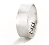 Secret Message Sterling Silver 1/4" Ring - Hand Stamped Solid Band with Hidden Customization