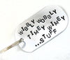 Wibbly Wobbly Timey Wimey - Aluminum Keychain